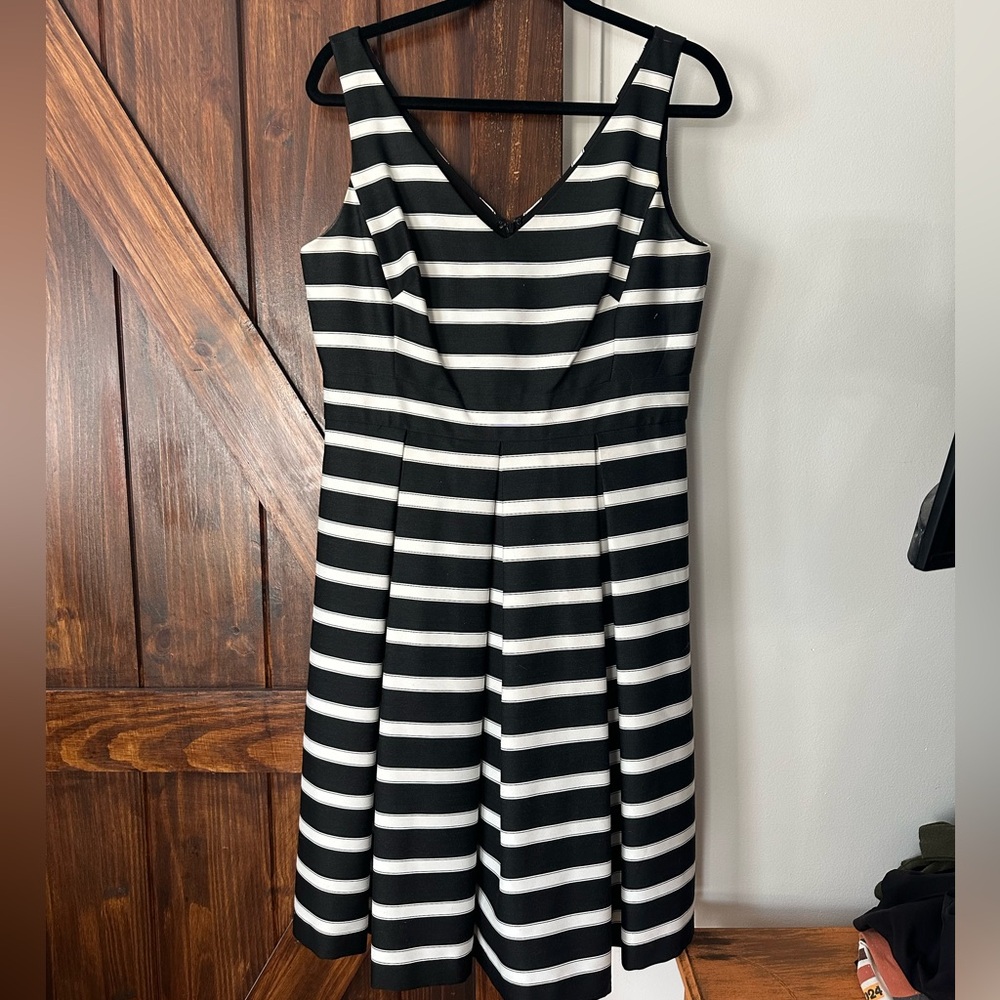 Black and white striped Ralph Lauren dress